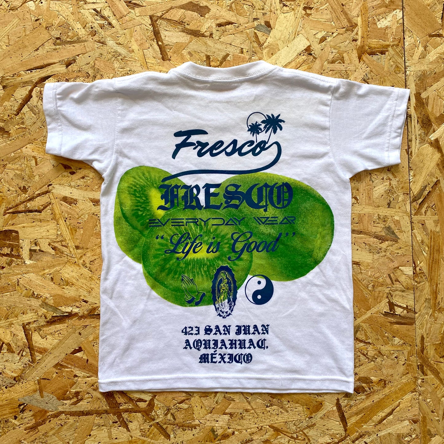 Kiwi Baby tee blanca
