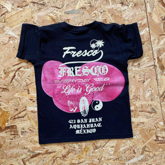 Kiwi Baby tee negra